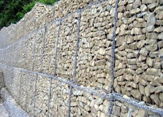 China Cestas exteriores de Gabion da rocha da construção para paredes de retenção da rocha fornecedor